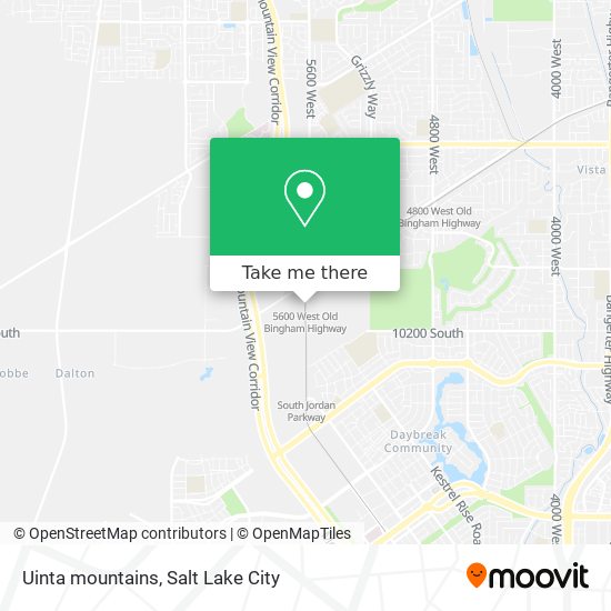 Uinta mountains map