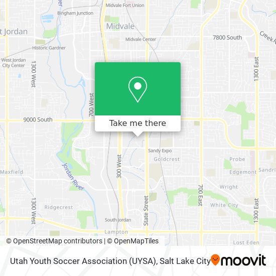 Mapa de Utah Youth Soccer Association (UYSA)