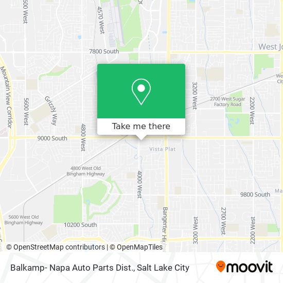 Balkamp- Napa Auto Parts Dist. map