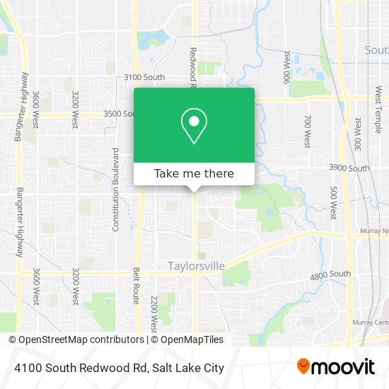 4100 South Redwood Rd map
