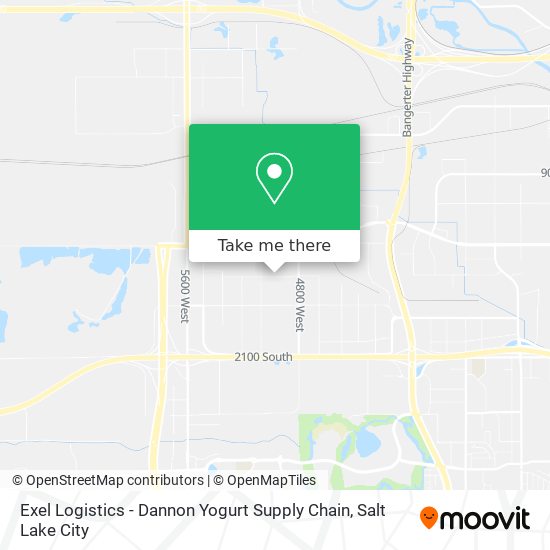 Exel Logistics - Dannon Yogurt Supply Chain map