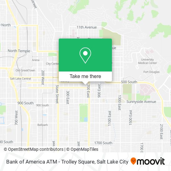 Bank of America ATM - Trolley Square map