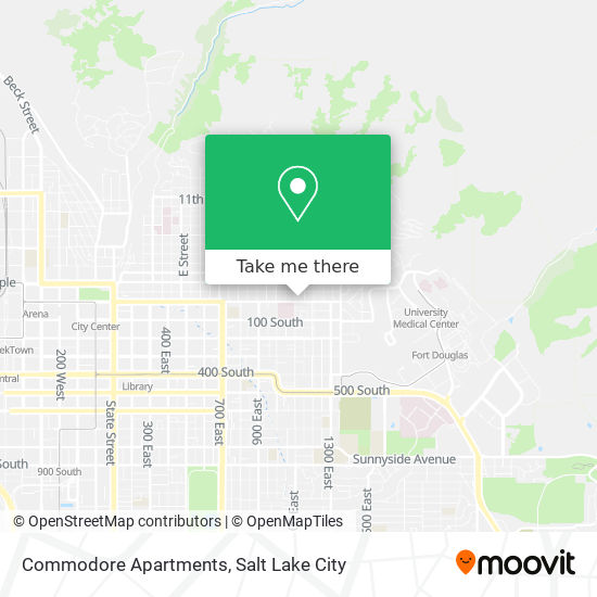 Commodore Apartments map