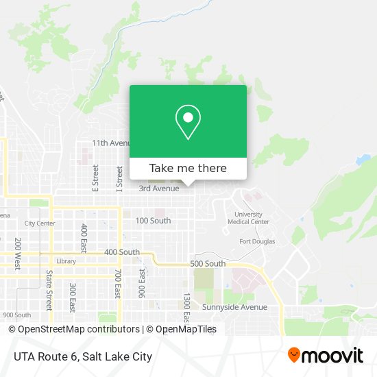 UTA Route 6 map