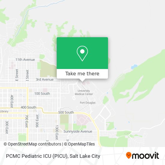 PCMC Pediatric ICU (PICU) map