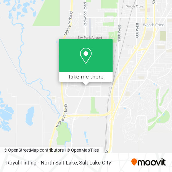 Royal Tinting - North Salt Lake map