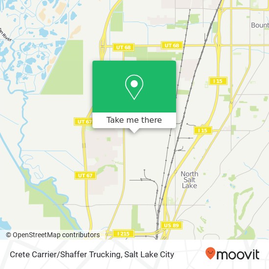 Mapa de Crete Carrier/Shaffer Trucking