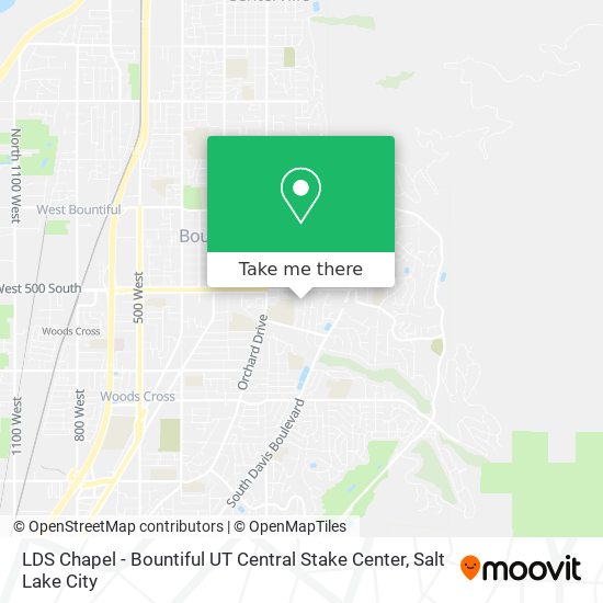 LDS Chapel - Bountiful UT Central Stake Center map