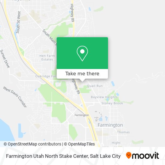 Mapa de Farmington Utah North Stake Center