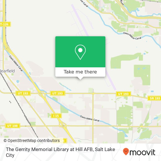 Mapa de The Gerrity Memorial Library at Hill AFB