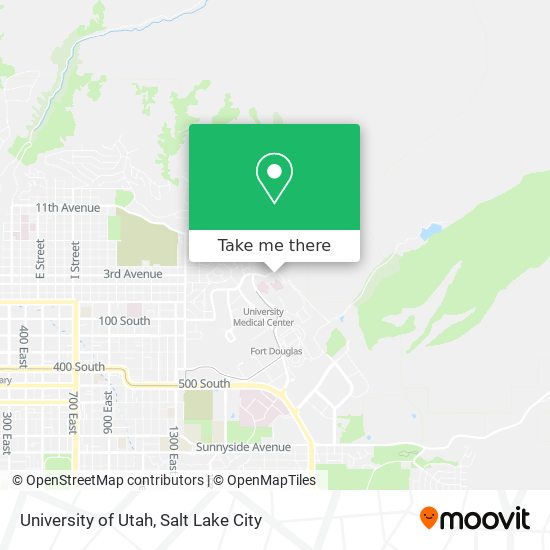 University of Utah map