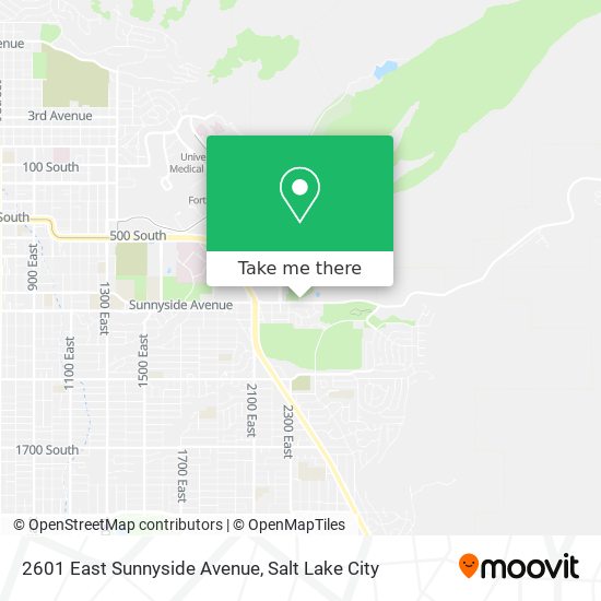 Mapa de 2601 East Sunnyside Avenue