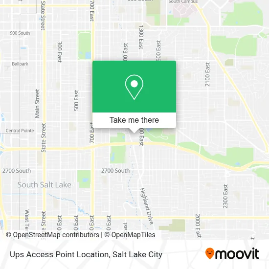 Ups Access Point Location map