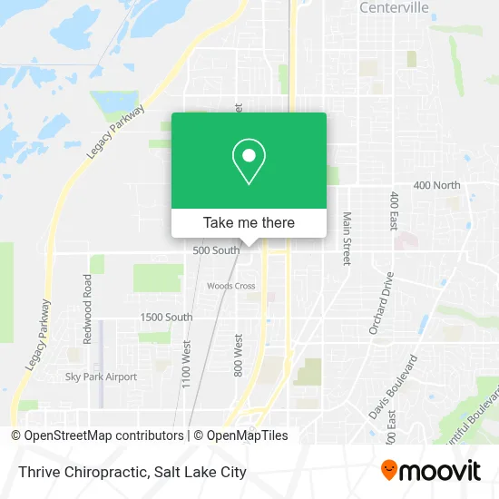 Thrive Chiropractic map