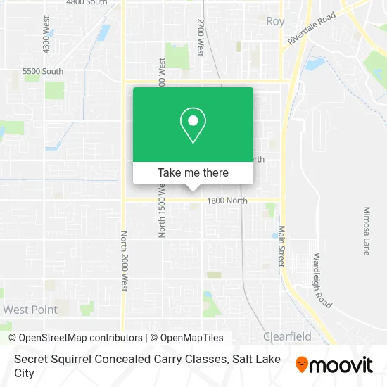 Secret Squirrel Concealed Carry Classes map