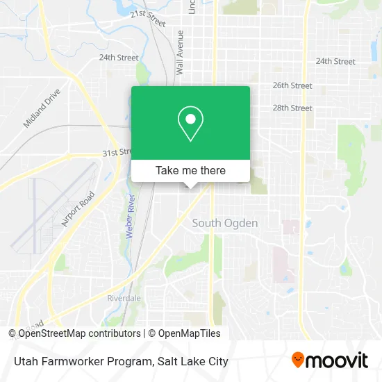 Utah Farmworker Program map