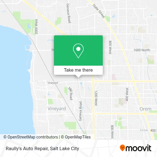 Raully's Auto Repair map