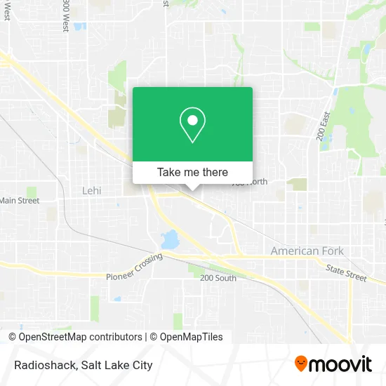 Radioshack map
