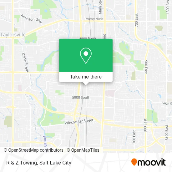 R & Z Towing map
