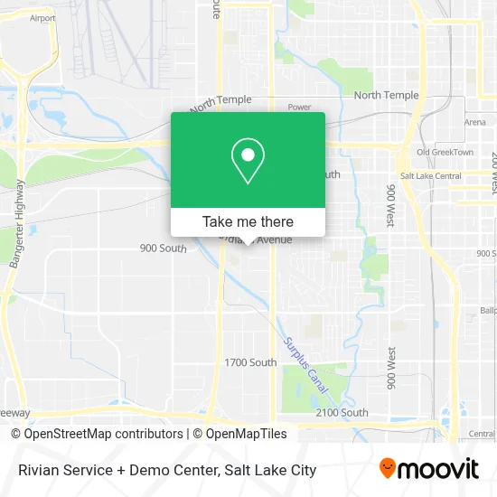 Rivian Service + Demo Center map