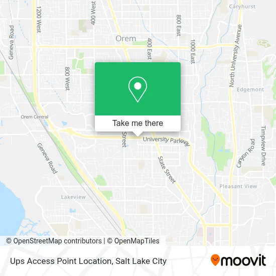 Ups Access Point Location map