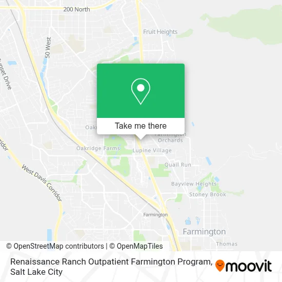Renaissance Ranch Outpatient Farmington Program map