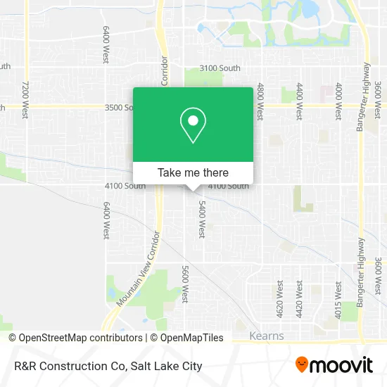 R&R Construction Co map