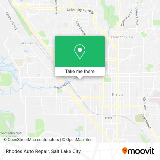 Rhodes Auto Repair map