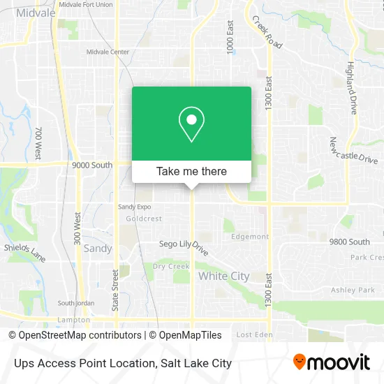 Ups Access Point Location map