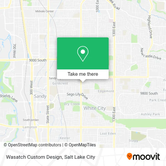 Wasatch Custom Design map