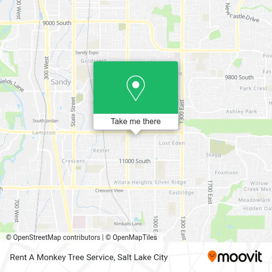 Rent A Monkey Tree Service map