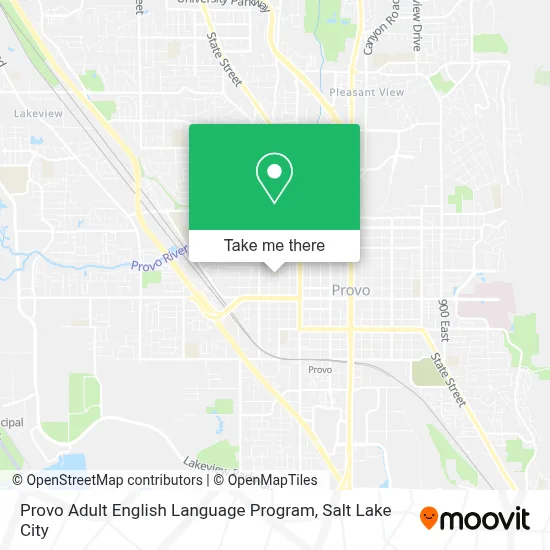 Provo Adult English Language Program map