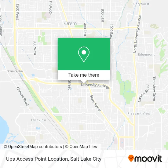 Ups Access Point Location map