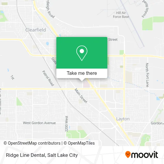 Ridge Line Dental map