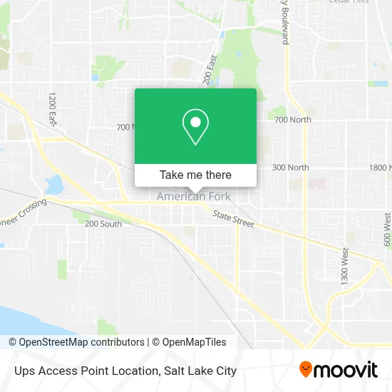 Ups Access Point Location map