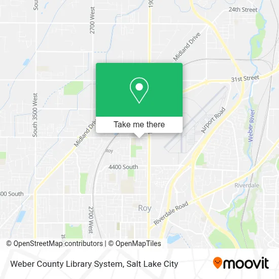 Weber County Library System map