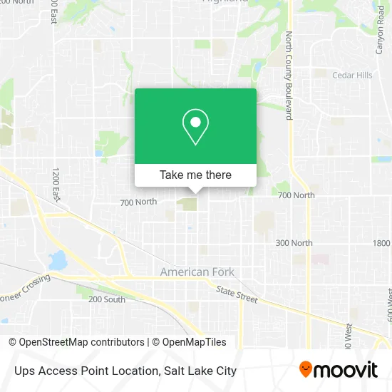 Ups Access Point Location map