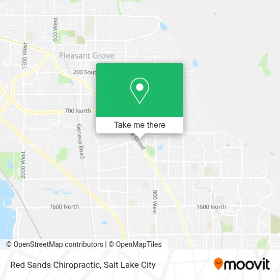 Red Sands Chiropractic map