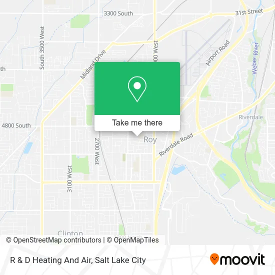 R & D Heating And Air map