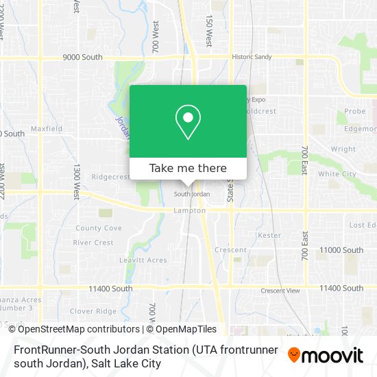 FrontRunner-South Jordan Station (UTA frontrunner south Jordan) map