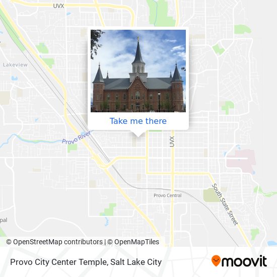 Provo City Center Temple map