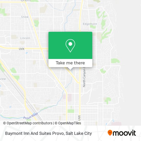 Baymont Inn And Suites Provo map