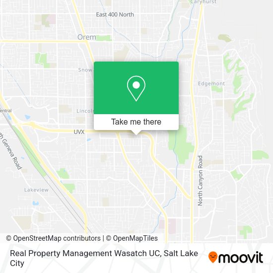 Real Property Management Wasatch UC map