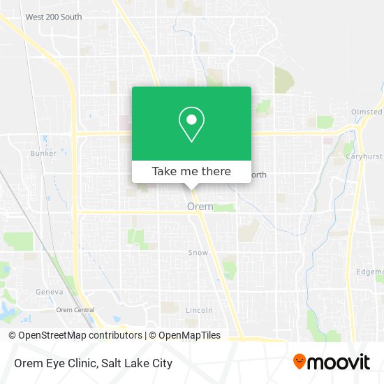 Mapa de Orem Eye Clinic