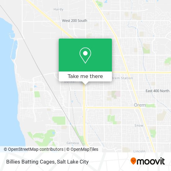Billies Batting Cages map