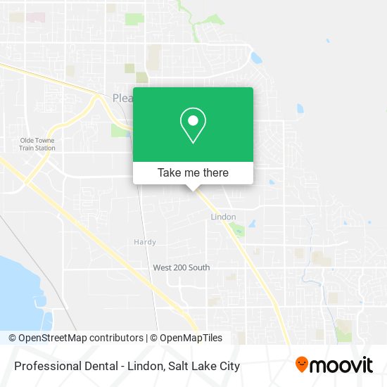 Professional Dental - Lindon map