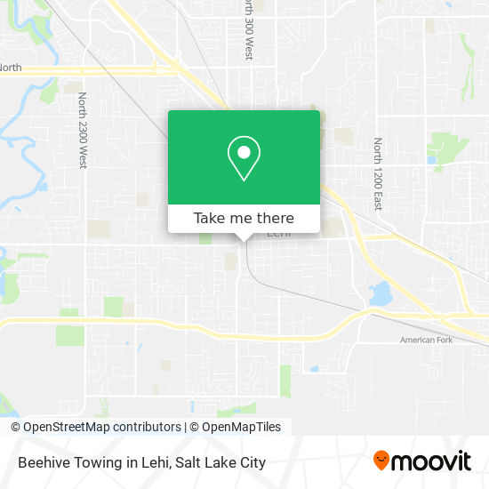 Beehive Towing in Lehi map