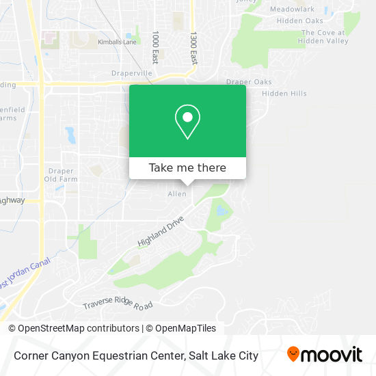 Corner Canyon Equestrian Center map