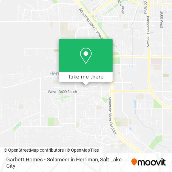 Mapa de Garbett Homes - Solameer in Herriman