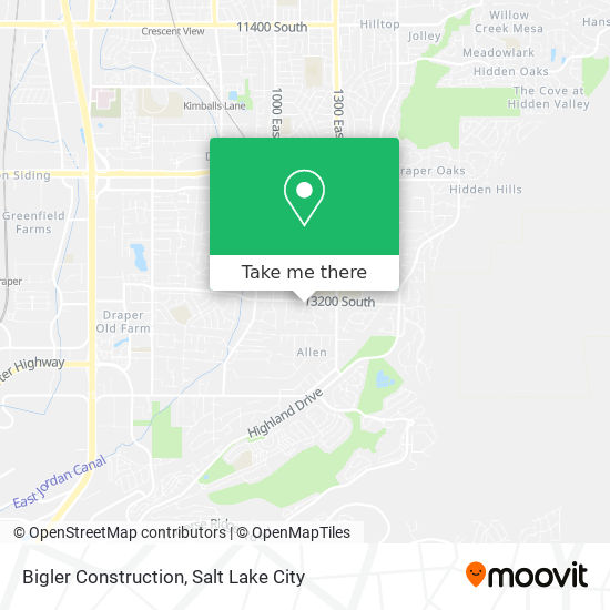 Bigler Construction map